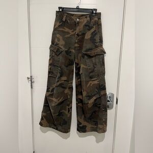 Cargo Pants with Classic Green Camo